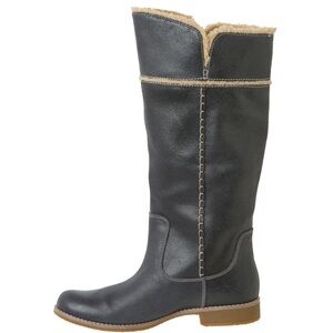 Timberland Black and Cream Winter Boots